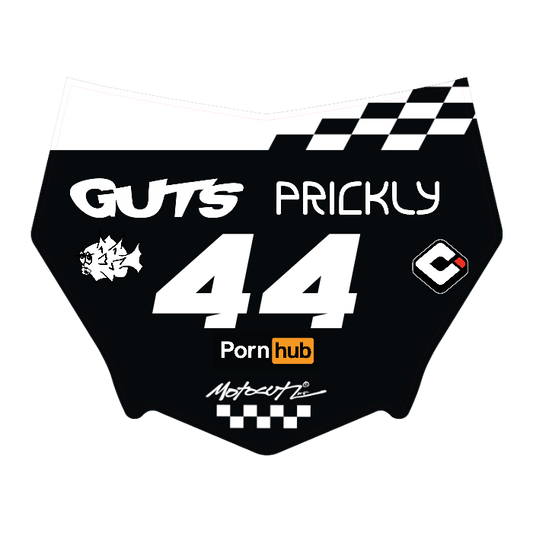 CUSTOM MOTOCUTZ FRONT PLATE DECAL