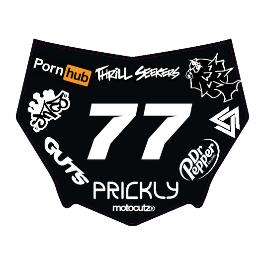 CUSTOM MOTOCUTZ FRONT PLATE DECAL