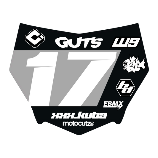 CUSTOM MOTOCUTZ FRONT PLATE DECAL