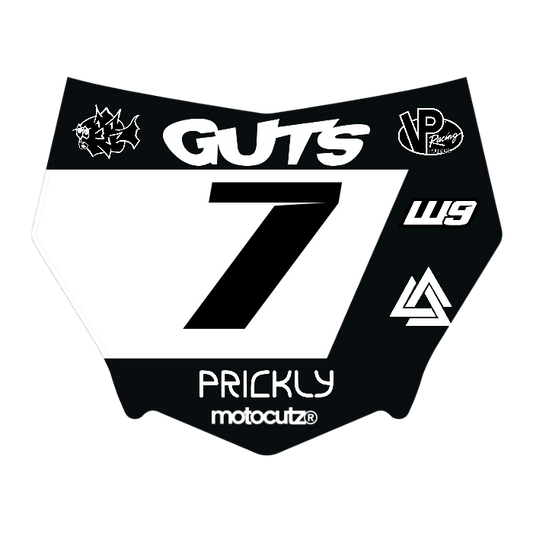 CUSTOM MOTOCUTZ FRONT PLATE DECAL
