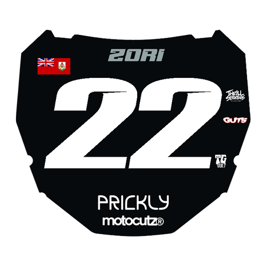 CUSTOM ODI NUMBER PLATE DECAL