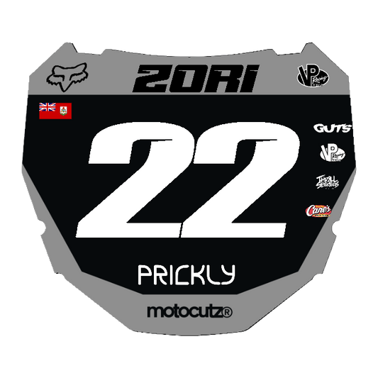 CUSTOM ODI NUMBER PLATE DECAL