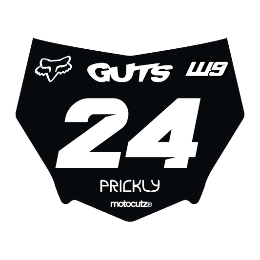 CUSTOM MOTOCUTZ FRONT PLATE DECAL