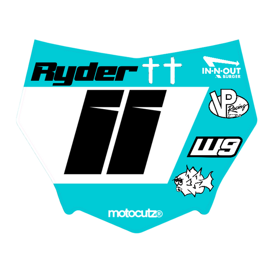 CUSTOM MOTOCUTZ FRONT PLATE DECAL