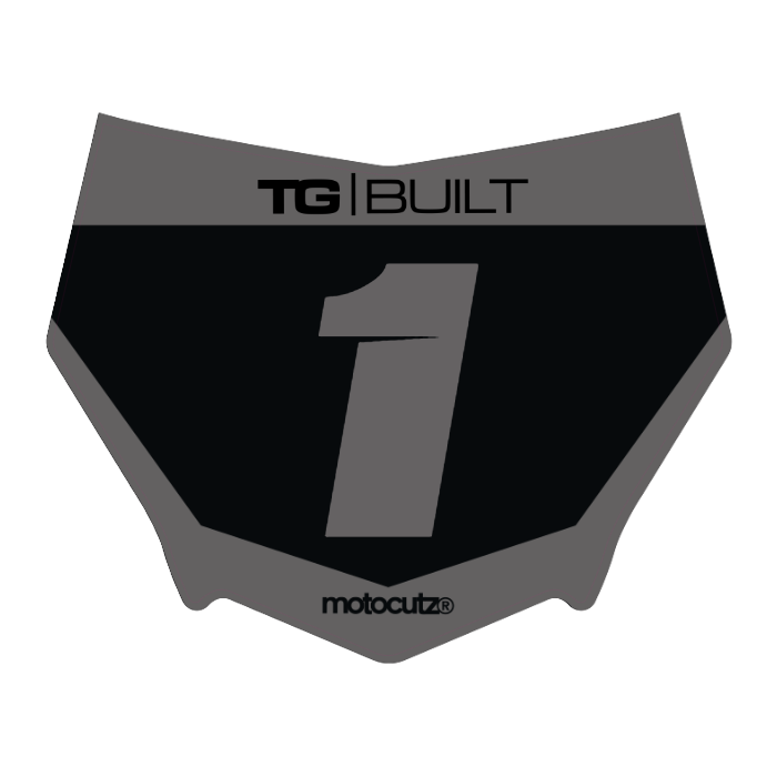 CUSTOM MOTOCUTZ FRONT PLATE DECAL