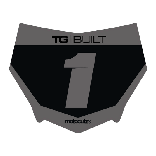 CUSTOM MOTOCUTZ FRONT PLATE DECAL