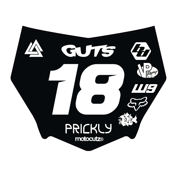 CUSTOM MOTOCUTZ FRONT PLATE DECAL