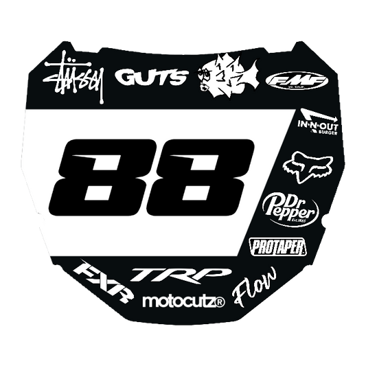 CUSTOM ODI NUMBER PLATE DECAL