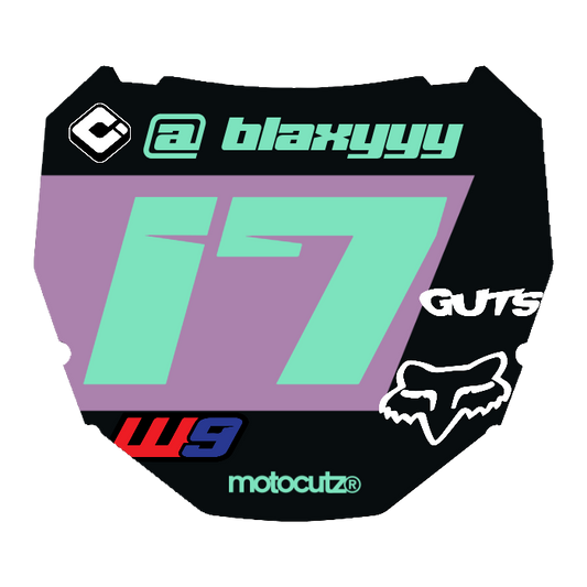 CUSTOM ODI NUMBER PLATE DECAL