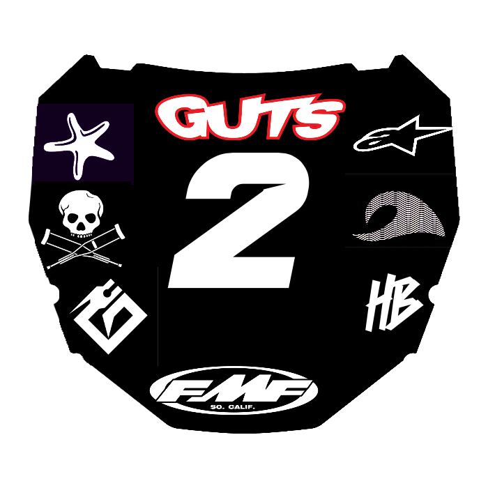 CUSTOM ODI NUMBER PLATE DECAL