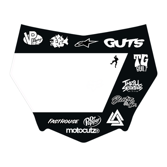 CUSTOM MOTOCUTZ FRONT PLATE DECAL