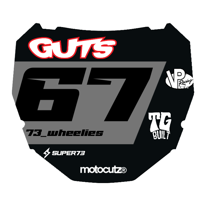 CUSTOM ODI NUMBER PLATE DECAL