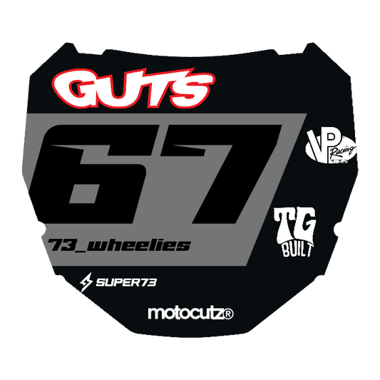 CUSTOM ODI NUMBER PLATE DECAL