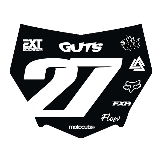 CUSTOM MOTOCUTZ FRONT PLATE DECAL