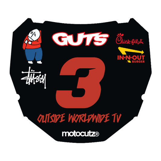 CUSTOM ODI NUMBER PLATE DECAL
