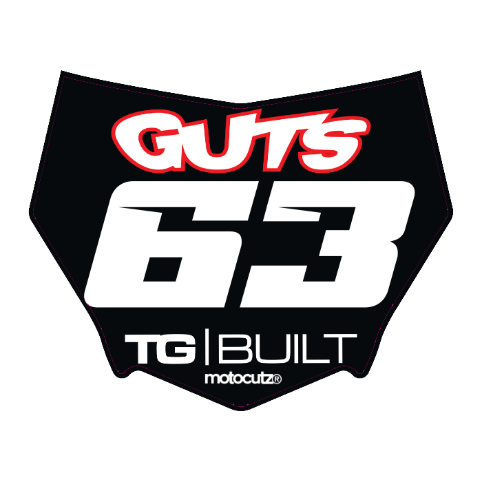 CUSTOM MOTOCUTZ FRONT PLATE DECAL