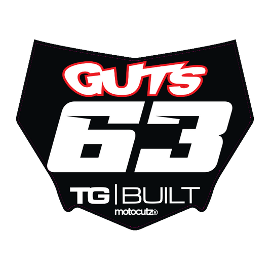 CUSTOM MOTOCUTZ FRONT PLATE DECAL