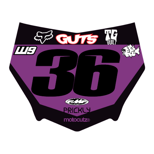 CUSTOM MOTOCUTZ FRONT PLATE DECAL