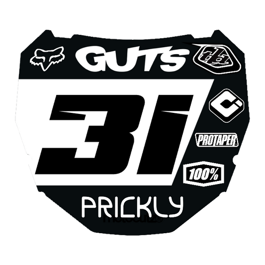 CUSTOM ODI NUMBER PLATE DECAL