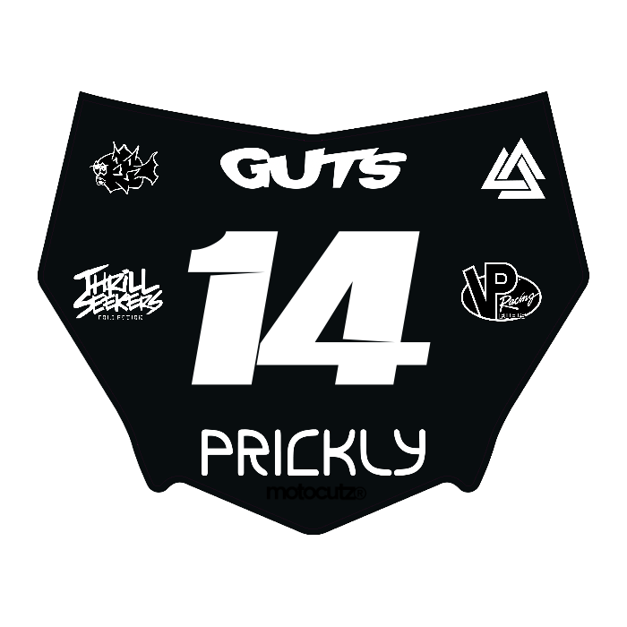 CUSTOM MOTOCUTZ FRONT PLATE DECAL
