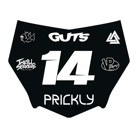 CUSTOM MOTOCUTZ FRONT PLATE DECAL