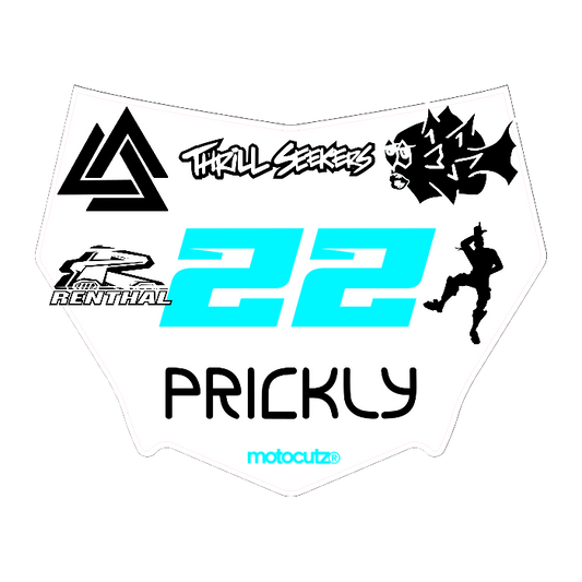 CUSTOM MOTOCUTZ FRONT PLATE DECAL