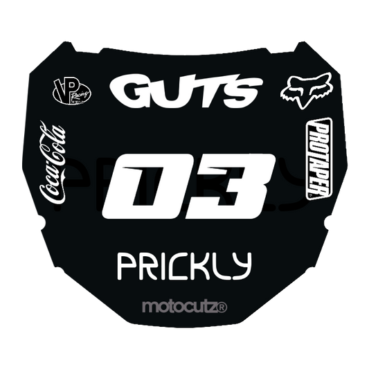 CUSTOM ODI NUMBER PLATE DECAL