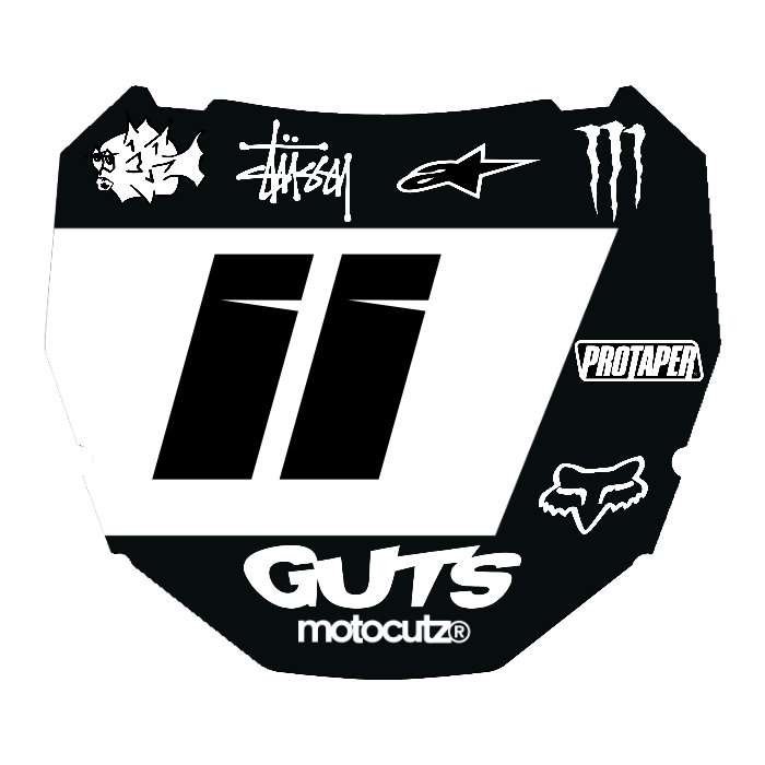 CUSTOM ODI NUMBER PLATE DECAL