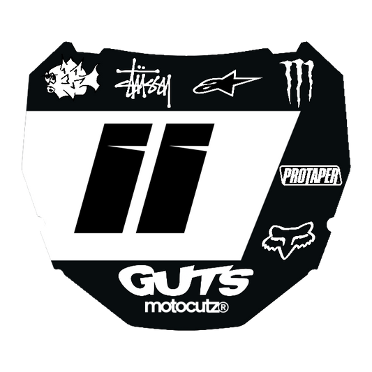 CUSTOM ODI NUMBER PLATE DECAL