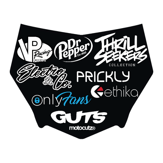 CUSTOM MOTOCUTZ FRONT PLATE DECAL