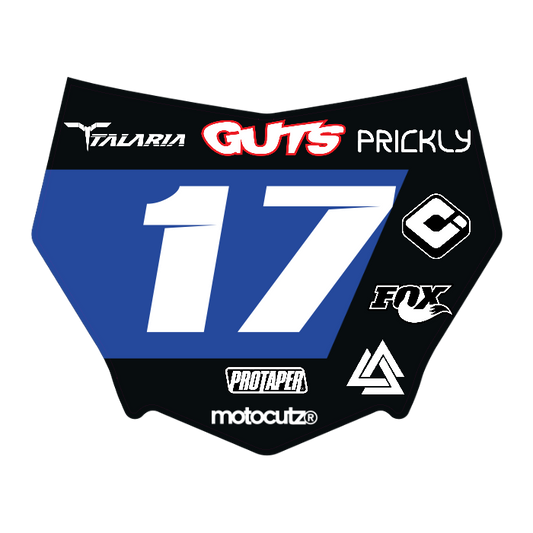 CUSTOM MOTOCUTZ FRONT PLATE DECAL