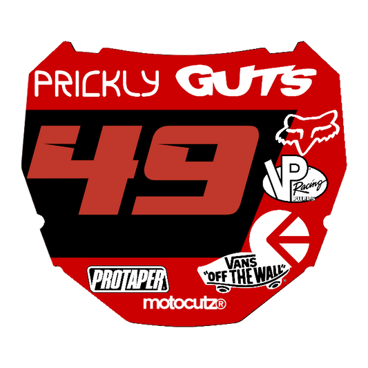 CUSTOM ODI NUMBER PLATE DECAL