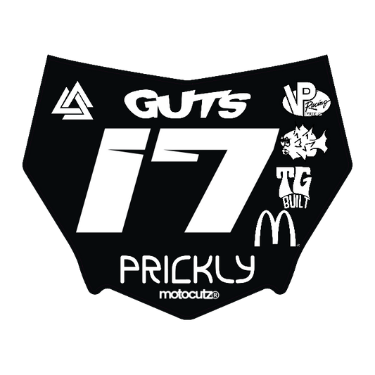 CUSTOM MOTOCUTZ FRONT PLATE DECAL