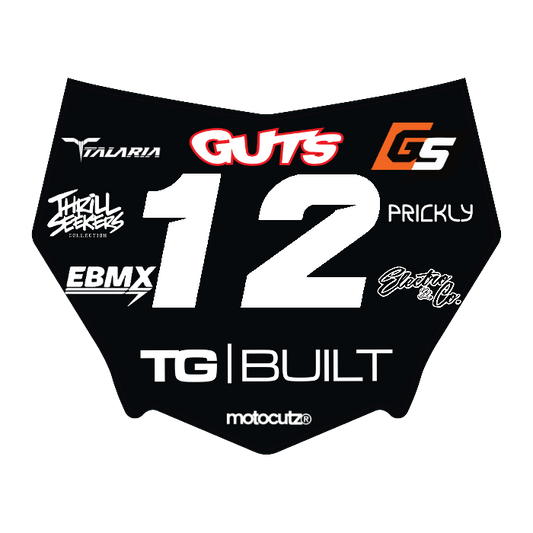 CUSTOM MOTOCUTZ FRONT PLATE DECAL