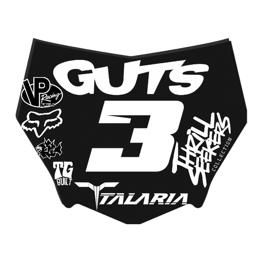 CUSTOM MOTOCUTZ FRONT PLATE DECAL