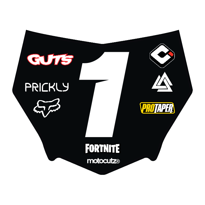 CUSTOM MOTOCUTZ FRONT PLATE DECAL