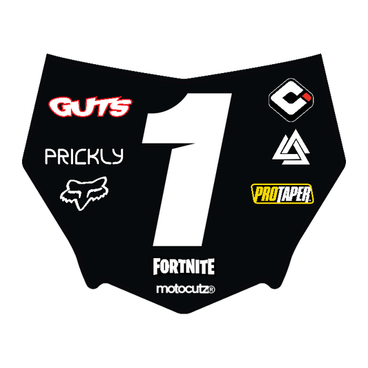 CUSTOM MOTOCUTZ FRONT PLATE DECAL