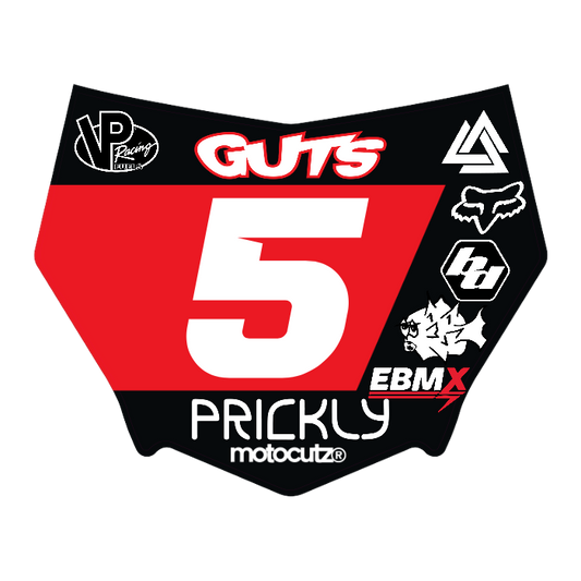 CUSTOM MOTOCUTZ FRONT PLATE DECAL