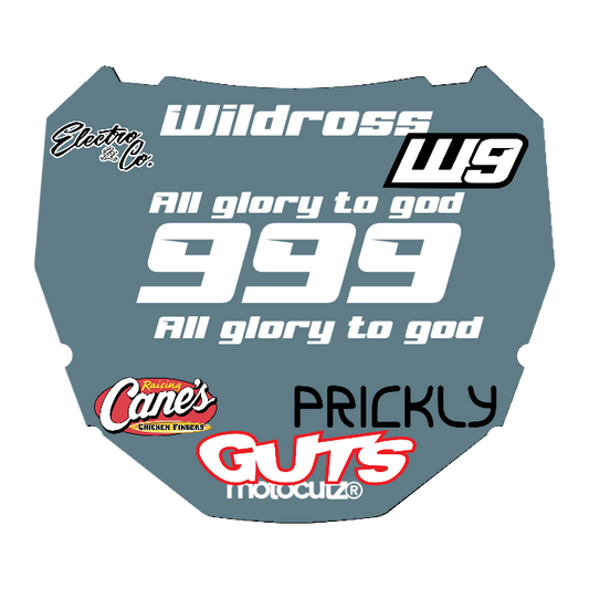 CUSTOM ODI NUMBER PLATE DECAL