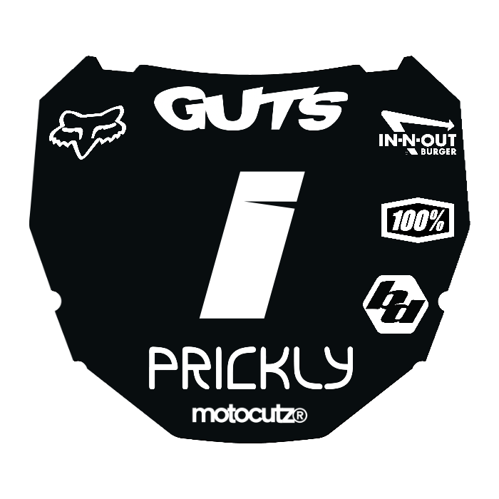 CUSTOM ODI NUMBER PLATE DECAL