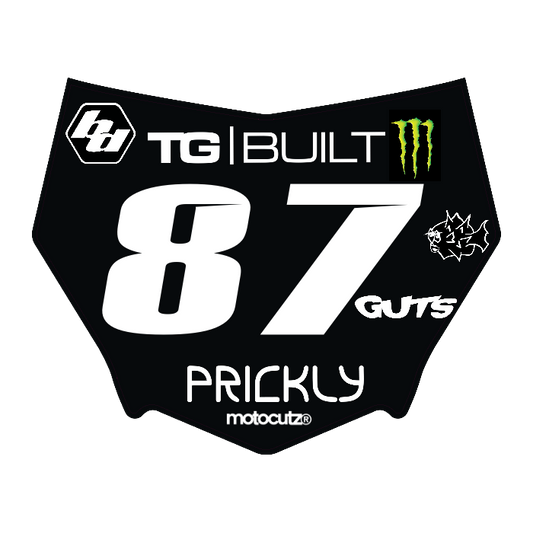 CUSTOM MOTOCUTZ FRONT PLATE DECAL