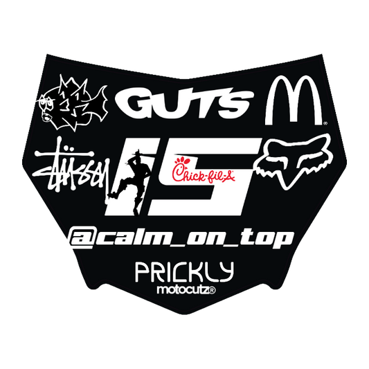 CUSTOM MOTOCUTZ FRONT PLATE DECAL