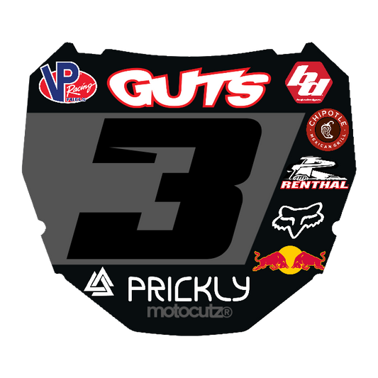 CUSTOM ODI NUMBER PLATE DECAL