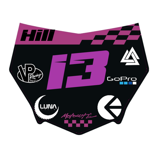 CUSTOM MOTOCUTZ FRONT PLATE DECAL