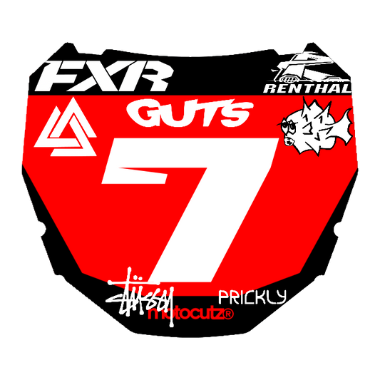 CUSTOM ODI NUMBER PLATE DECAL