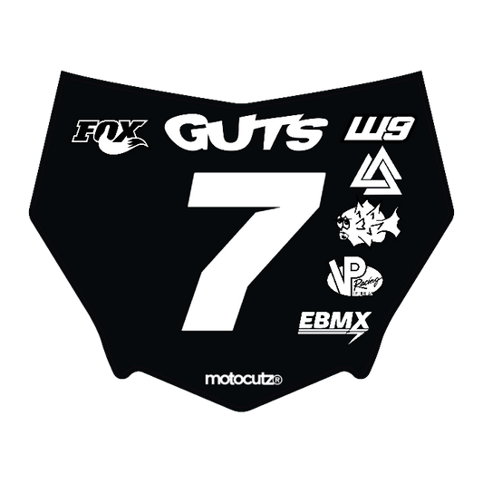 CUSTOM MOTOCUTZ FRONT PLATE DECAL