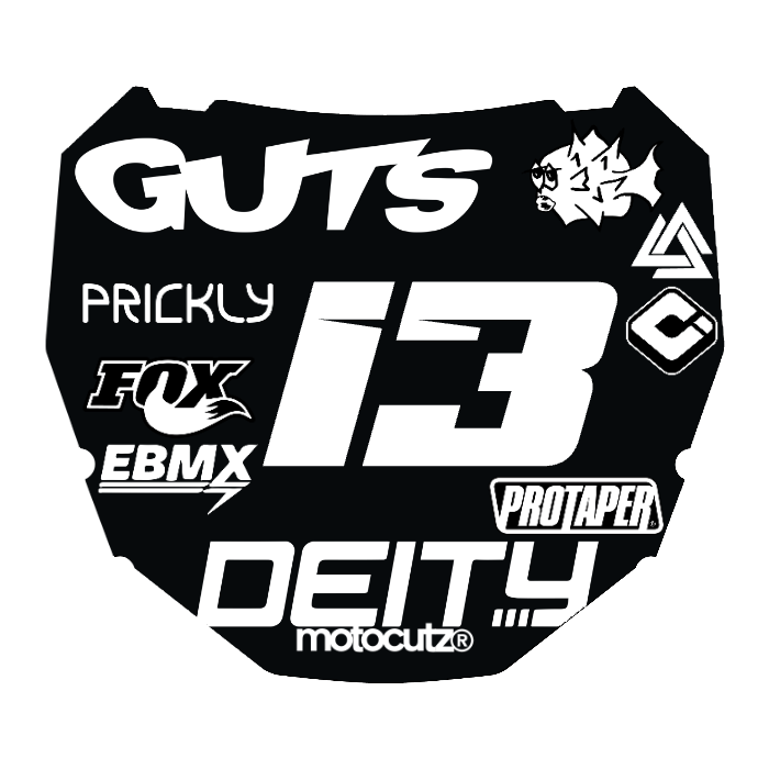 CUSTOM ODI NUMBER PLATE DECAL
