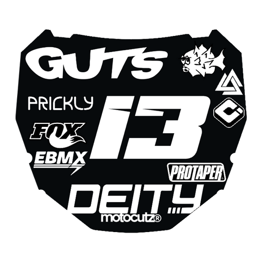 CUSTOM ODI NUMBER PLATE DECAL