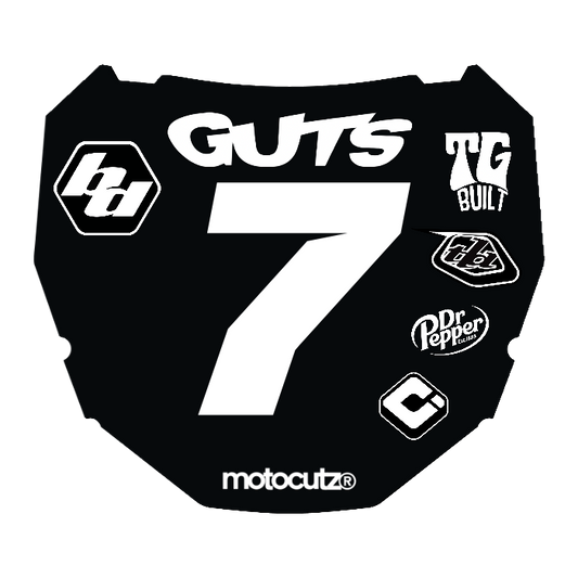 CUSTOM ODI NUMBER PLATE DECAL