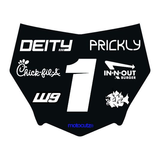 CUSTOM MOTOCUTZ FRONT PLATE DECAL